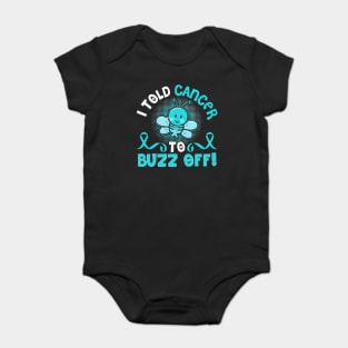funny cervical cancer bee warrior Baby Bodysuit